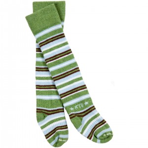 Rock-a-Thigh Baby Kiddie Socks Green Sprout