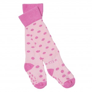 Rock-a-Thigh Baby Kiddie Socks Pink Polka Dots