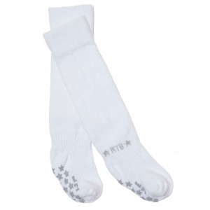 Rock-a-Thigh Baby Kiddie Socks White