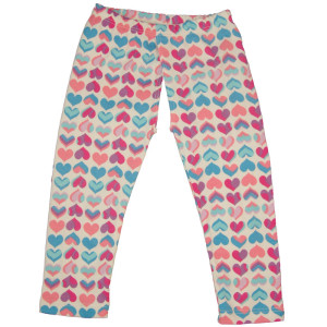 EC Wear Split Pants Pink Hearts Cotton Open
