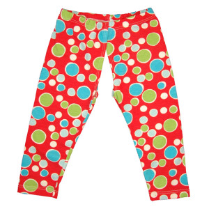 EC Wear Split Pants Red Dots Cotton Open